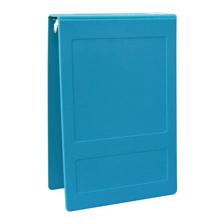 Omnimed Omnimed 2" Molded Ring Binder, 3-Ring, Top Open, Holds 375 Sheets, Aqua 205008-AQ3